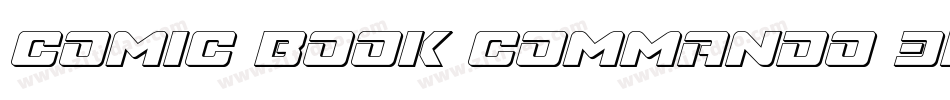 Comic Book Commando 3D字体转换